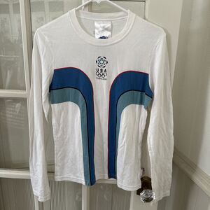 2006 USA Torino Winter Olympics Long Sleeve Tee Shirt Size Medium Roots